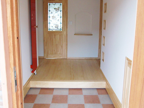 芳澤建設 新築 施工 玄関ホール